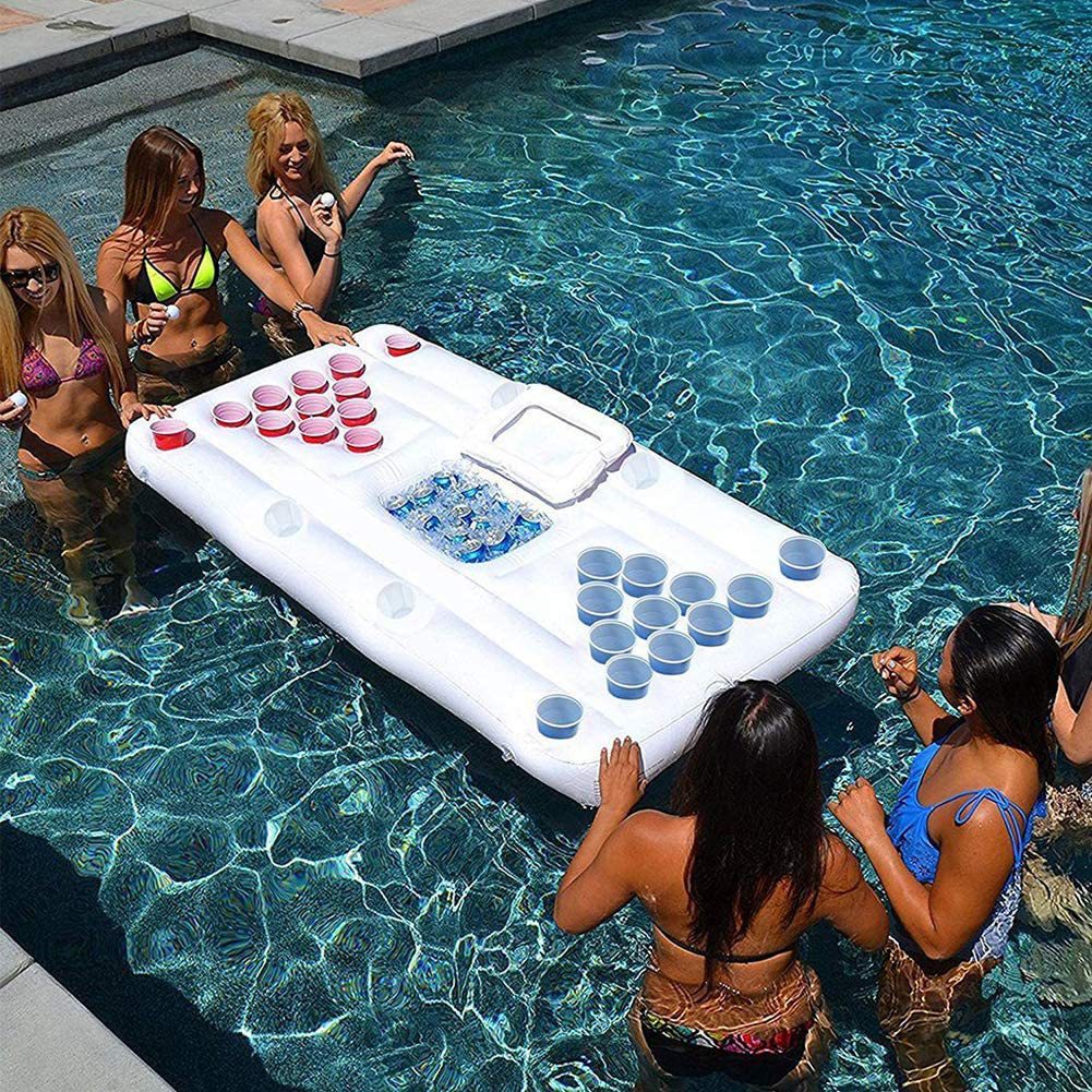 Table Tennis Games - Outdoor Swimming Pool Table Tennis Inflatable