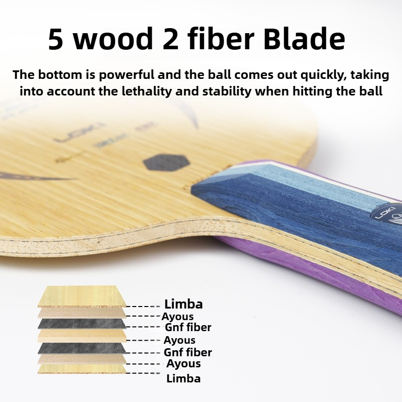 LOKI Kirin K5 PRO 5 Wood 2 Inb - Table Tennis Movie review and price