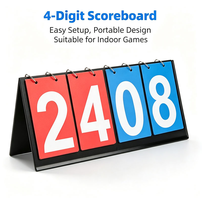 4‑Digit Flip Scoreboard Portab - Table Tennis Ranking review and price