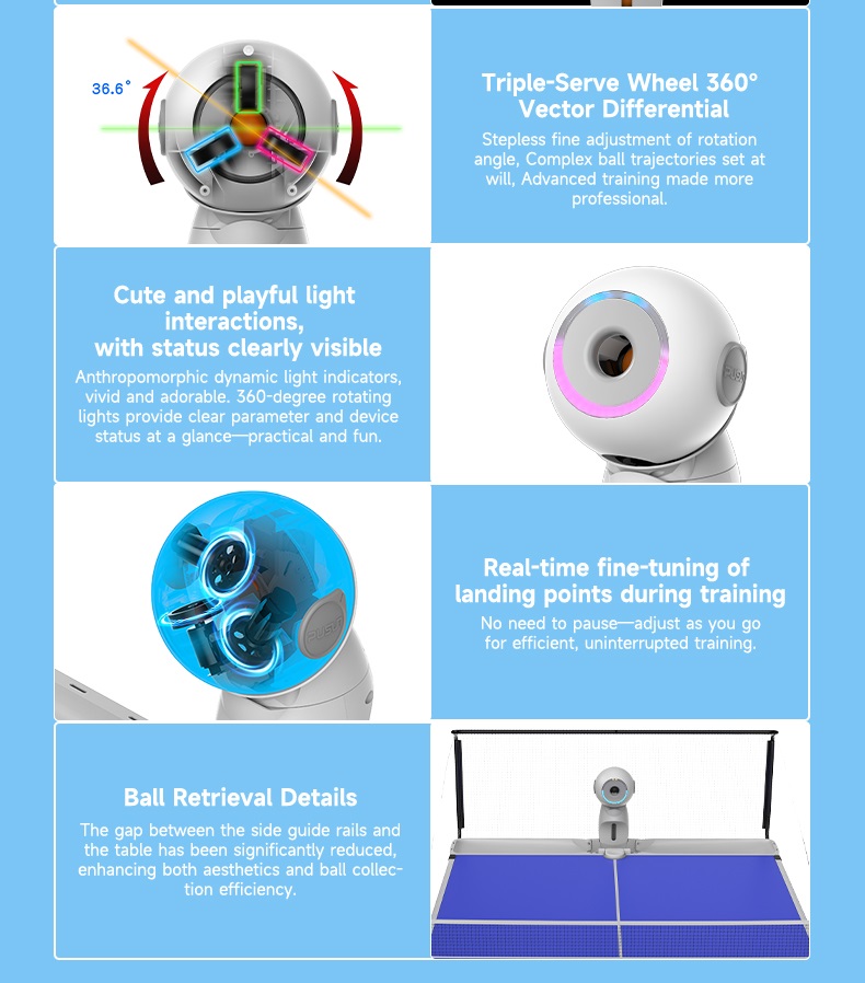 Upgraded Version Electric Inte - Table Tennis Robot review and price