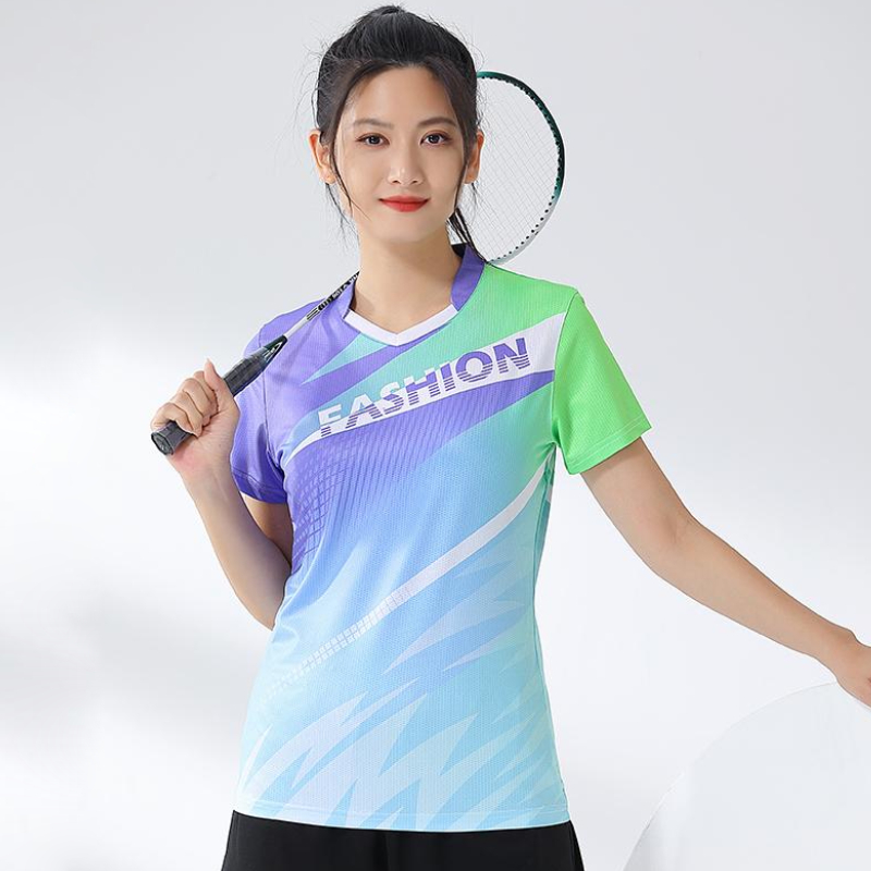 Women Badminton Shirt Print Go - Table Tennis Uniform review and price